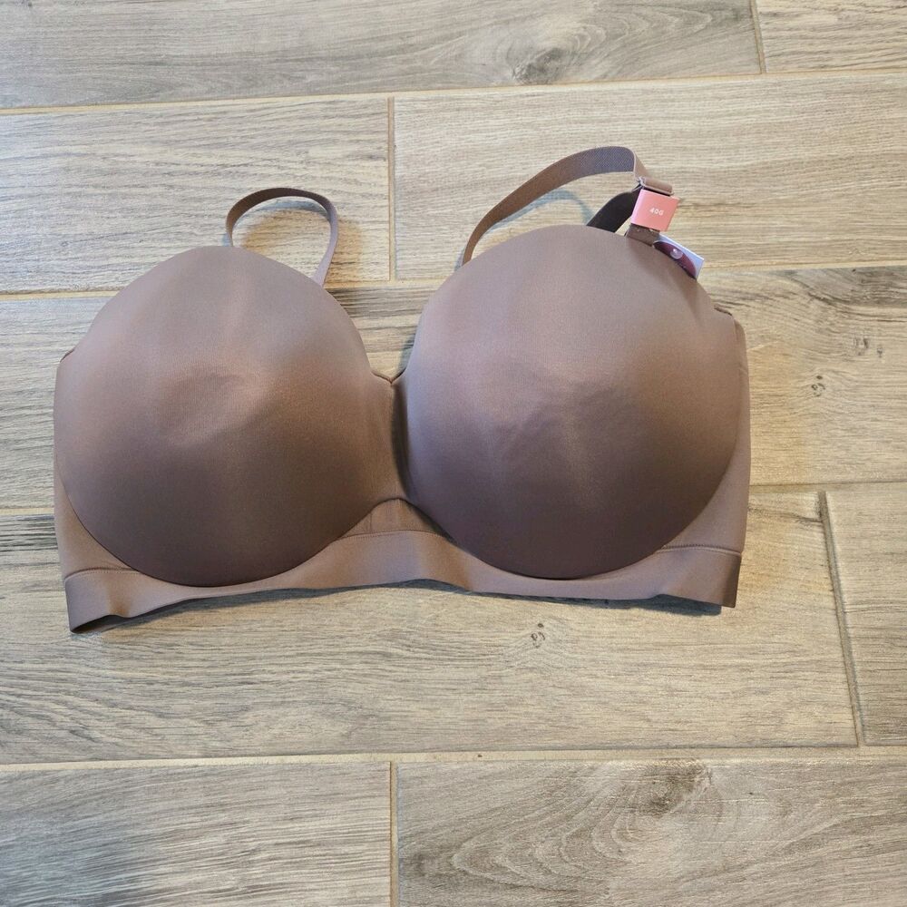 New Cacique Comfort Bliss Lightly Line Multi Way Strapless Bra 40G Beige Tan